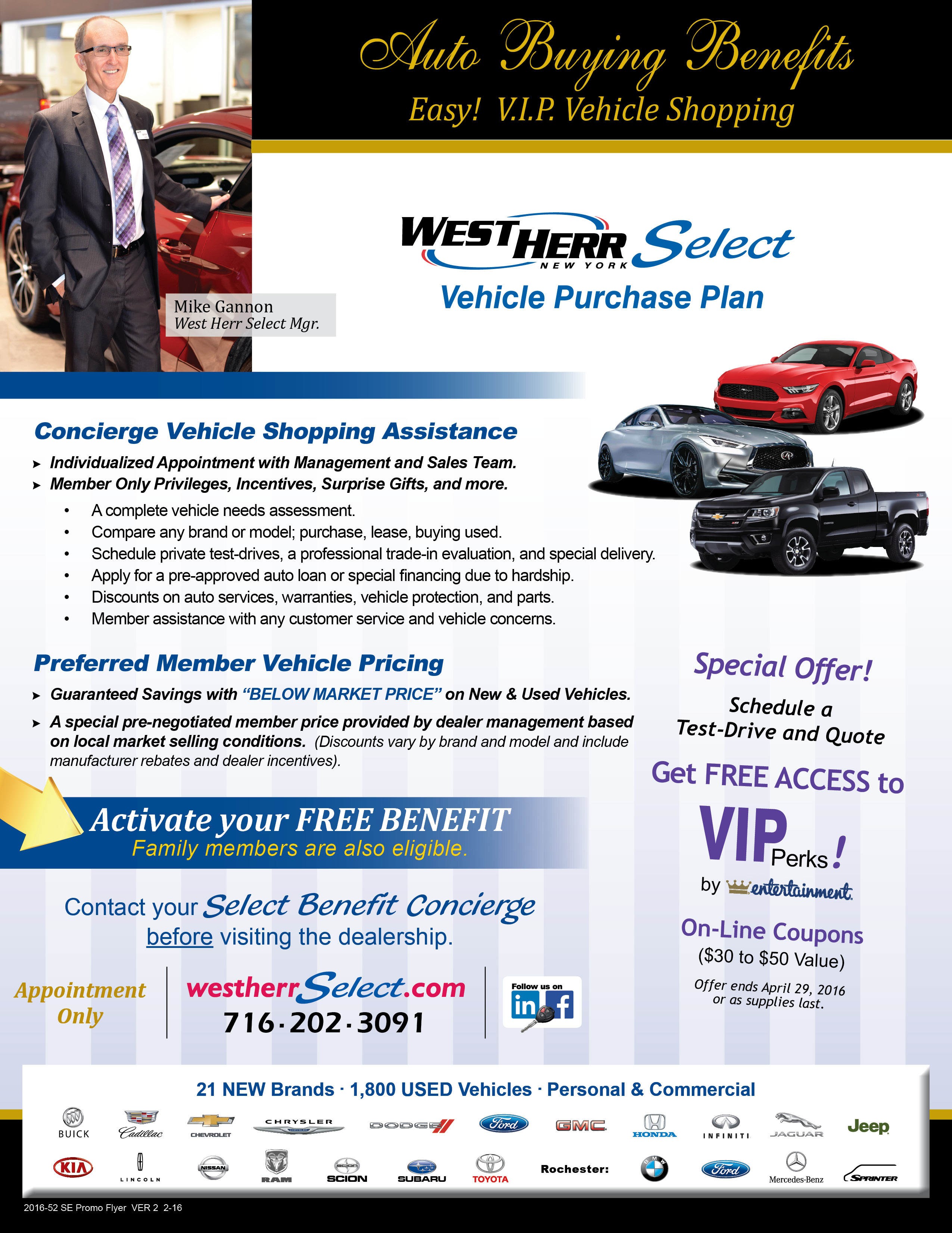 WEST HERR New York Select Vehicle Purchase Plan