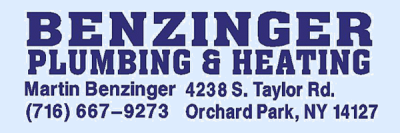 Benzinger Plumbing &#038; Heating LLC
